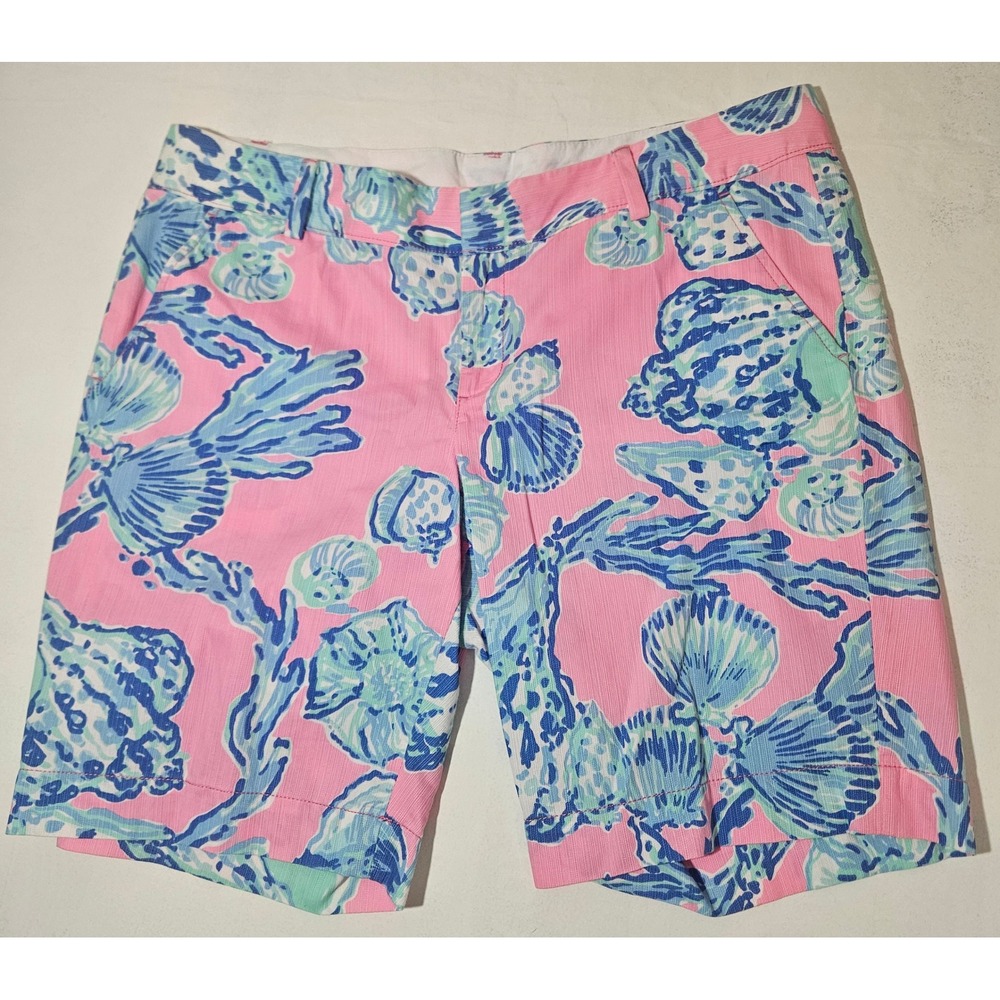 Lilly Pulitzer Barefoot Princess Pink Pout Chipper Short~Size 16~LNC